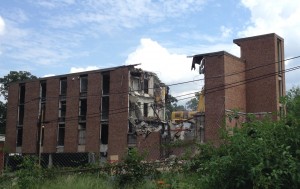 It's amazing what can be accomplished with the right tools. The demolition crew has almost finished knocking down the old nursing home that is behind our property. Meanwhile, with the right spirits and hearts, we can tear down walls that might otherwise separate us.