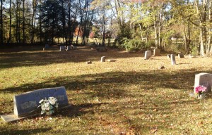 The cemetery of the old Caldwell Presbyterian Church, founded by freed slaves around 1870. 