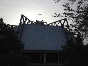 This is WIreman Chapel. Before serving as President of Queens College in Charlotte, Billy Wireman held the same post at Eckerd College in St. Petersburg, Fl., where I have been studying.  Before it was Eckerd College (named for a Charlotte drug company owner), it was Florida Presbyterian. I am a student at Pittsburgh Theological Seminary, but our national cohort is meeting here. And, if that's not enough Presbyterian connectionalism for you, I held the Billy O. Wireman scholarship at Union Presbyterian Seminary in Charlotte, a great honor.