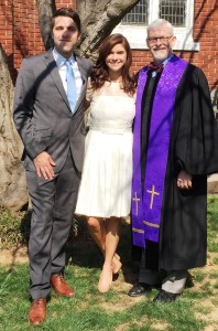 Congratulations to Caldwell newcomers Katherine and Thomas Burke-Reisinger, who were married yesterday. Thomas just moved here from London and Katherine  is a lifelong Presbyterian and area veterinarian.  Look for them on an upcoming Sunday to say hello and congratulations.