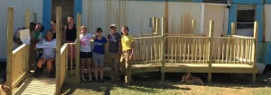 This shot gives you a visual of the scale of the project our youth accomplished last week. Also pictured are members of the family we served. Below is the floor the youth and their leaders.