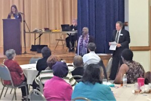 Congrats also to Worship Leader Gwen Pearson, who yesterday was approved to enter the last phase of her preparation for becoming an ordained minister in our denomination. Here she is speaking to Tuesday's Presbytery meeting.