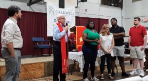 Congratulations to our graduating high school seniors, whom we celebrated last Sunday: from left: Tatyanna Montgomery, Rosabella Ethridge, Jermaine Johnson, Jett Russell.